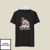 Valentine’s Day Pink Car with Roses and Balloons T-Shirt