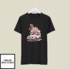 Valentine’s Day Pink Car with Roses and Balloons T-Shirt