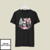Valentine’s Day Truck with Flowers and Trees Watercolor Illustration T-Shirt