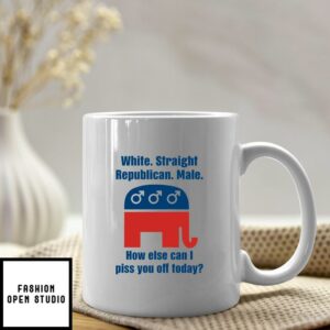 White Straight Republican Male Coffee Mug Republican Gift
