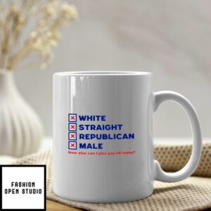 White Straight Republican Male Coffee Mug Republican Mug