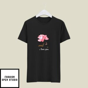 Women’s Valentine’s Day Love Dachshund Casual T-Shirt