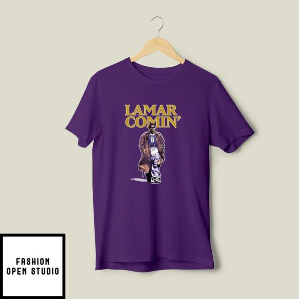 Baltimore Ravens Lamar Comin’ T-Shirt