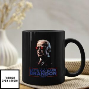 Let’s Go Dark Brandon 2024 Joe Biden Black Coffee Mug