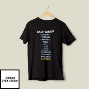 Sagittarius December T-Shirt Zodiac Sagittarius T-Shirt