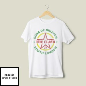 The Clash T-Shirt Guns Of Brixton Rock Music Band