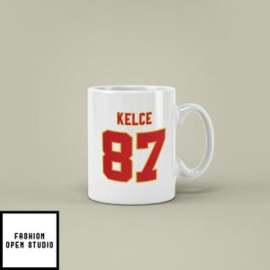 Travis Kelce Replica Football Jersey Coffee Mug Chiefs Fan Gear Kelce #87