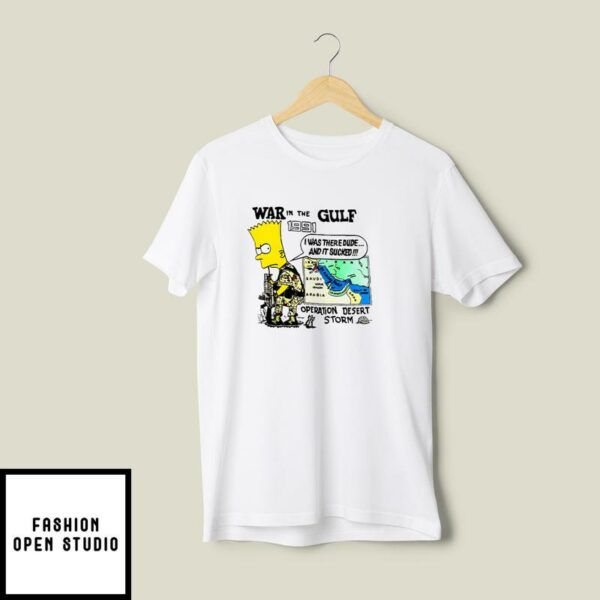 War In The Gulf 1991 Bart Simpson T-Shirt