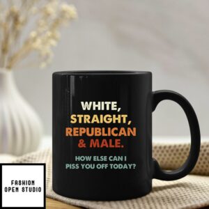 White Straight Republican Male Coffee Mug Funny Republican Gift