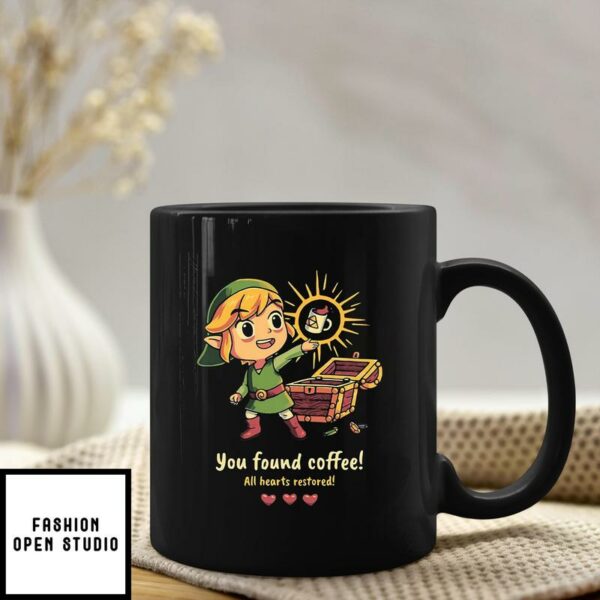 You Found Coffee All Heart Restored Zelda Mug