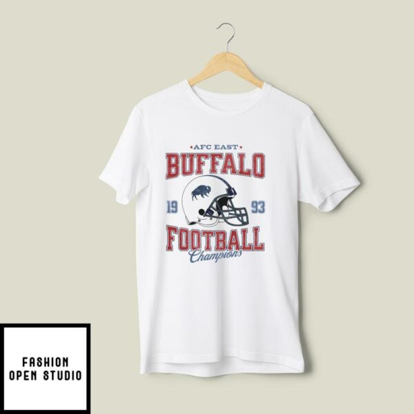 Buffalo Football AFC Champions ’93 Vintage T-Shirt T-Shirt