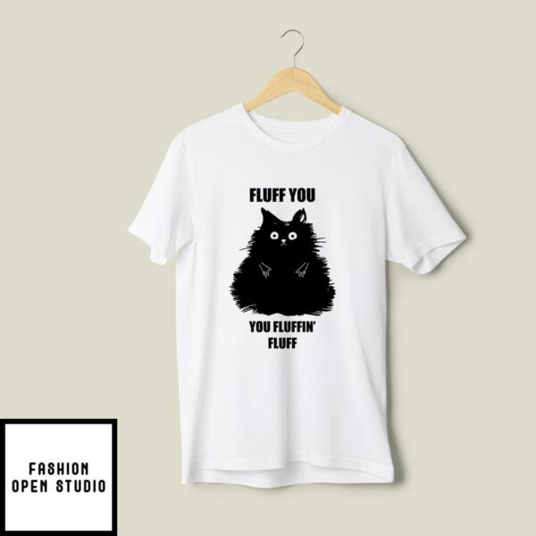 Fluff You You Fluffin Fluff T-Shirt, Funny Cat T-Shirt, Cat Mom T-Shirt