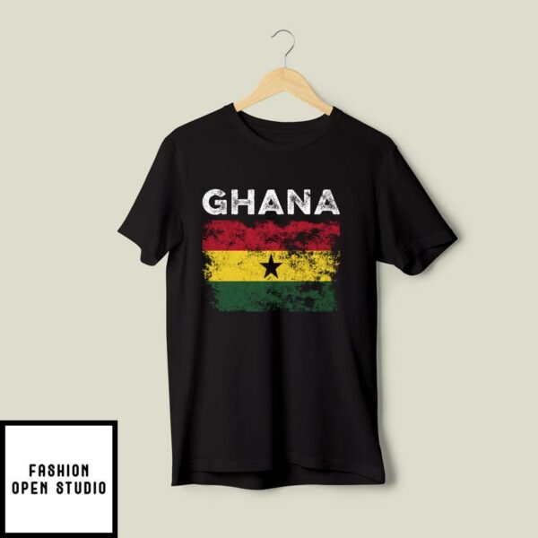 Ghana Flag Distressed – Ghanaian Flag T-Shirt