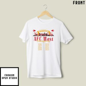 Kansas City AFC West Champions T Shirt KC Chiefs AFC Champions T Shirt 2