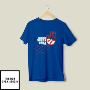 Los Angeles Dodgers Good Vibes Only Baseball T-Shirt