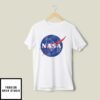 Nasa T-Shirt  Distressed Nasa Logo Graphic