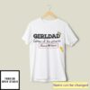 Personalized Girl Dad T-Shirt Father Of The Princess