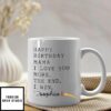 Personalized Happy Birthday Mom Mug I Love You More