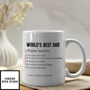 Personalized Worlds Best Dad Mug