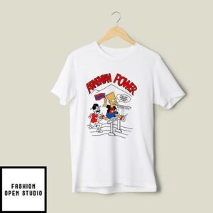 Simpson Armenian Power Eat My Vardigs Man Yerevan 500km Hye Jump T-Shirt