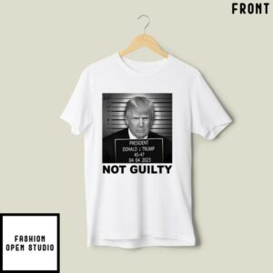 Trump Not Guilty T Shirt Donald Trump Campaign Mug Shot 1 2