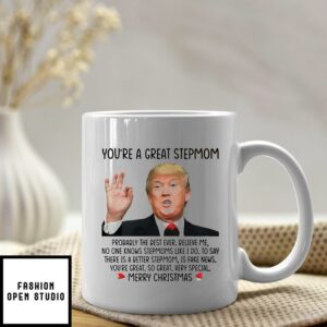 Trump You’re A Great Stepmom Merry Christmas Mug