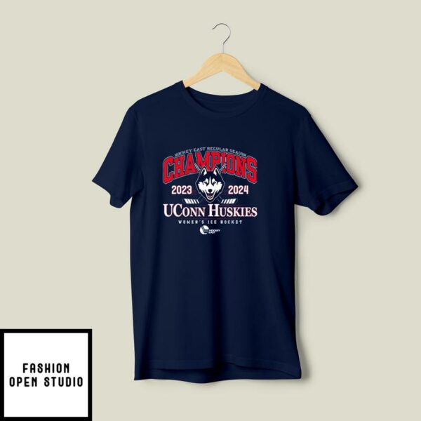 UConn Huskies Hockey East Regular Season 2023 2024 Champions T-Shirt