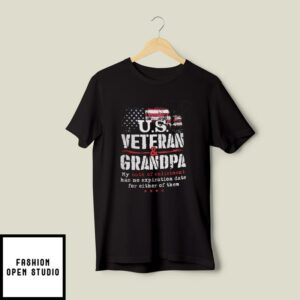 US Veteran T-Shirt Grandpa My Oath Enlistment