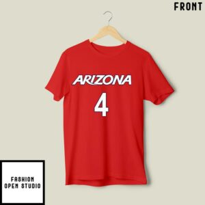 Arizona Wildcats Trey Townsend No 4 T Shirt 2