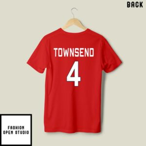 Arizona Wildcats Trey Townsend No 4 T Shirt 3