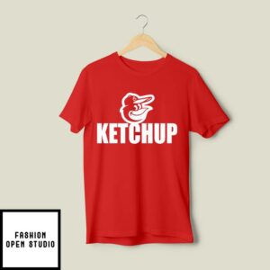 Baltimore Orioles Hot Dog Race Ketchup T-Shirt