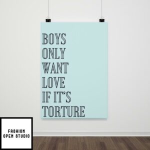 Blank Space Taylor Swift Poster, Boys Only Want Love If It’s Torture