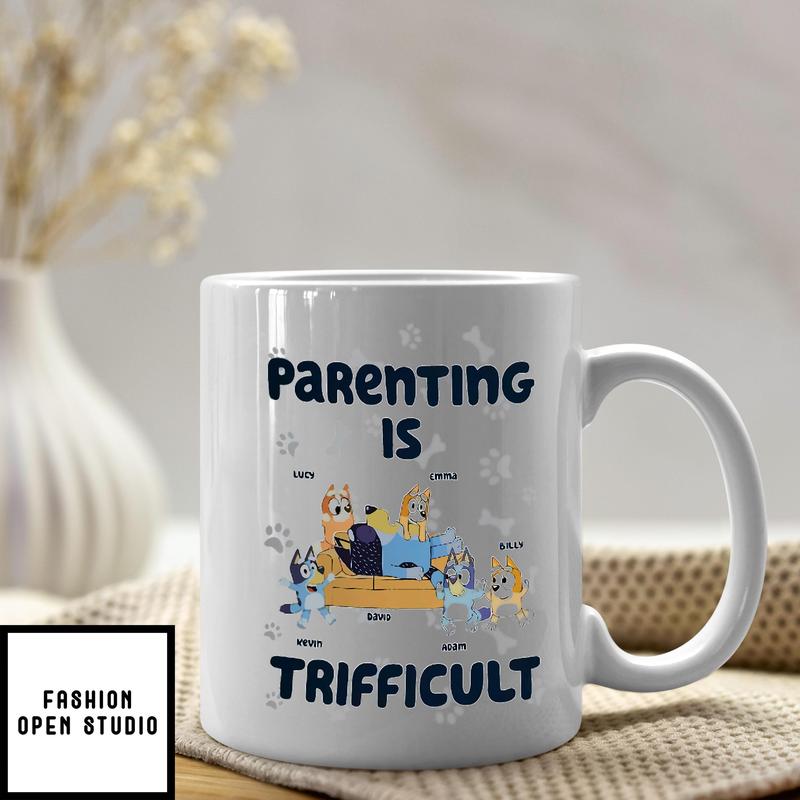 Bluey Parenting Is Trifficult Let's Play The Quiet Game Mug