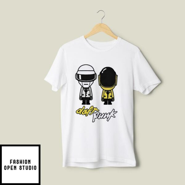 Daft Punk T-Shirt Cartoon Electronic Duo French Music