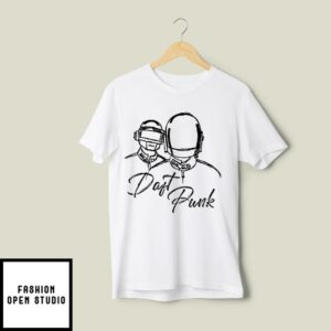 Daft Punk T-Shirt Drawing Electronic Duo French Music