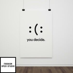 Decide Smile Motivational Quote Poster
