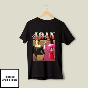 JOAN HOLLOWAY Homage T-Shirt For Women, Retro 60s Themed T-Shirt, Vintage Fashion Inspiration