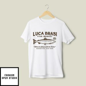 Luca Brasi Fish Market T-Shirt Where He Sleeps With The Fishes
