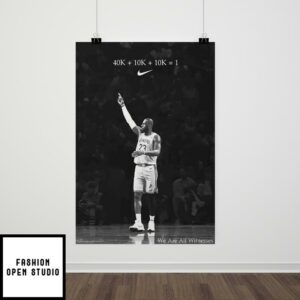 Nike LeBron James 40k Points 10k Assists 10k Rebounds Poster