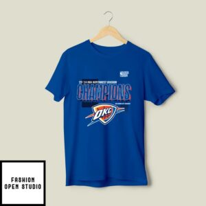 Oklahoma City Thunder 23 24 Northwest Division Champions T-Shirt