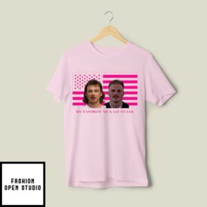 Pink My Favorite Men go to Jail Morgan Wallen Zach Bryan Mug Shot T-Shirt