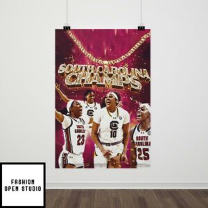 South Carolina 2024 Women’s NCAA Champs Poster