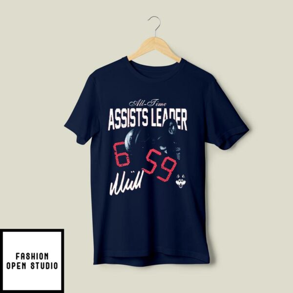 UConn Huskies Nika Muhl All-Time Assists Leader T-Shirt