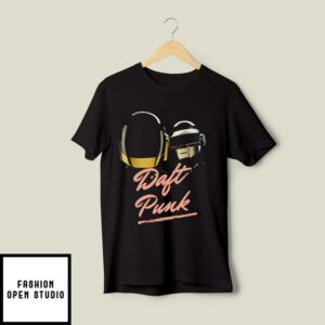 Vintage Daft Punk T-Shirt Electronic Duo Minimalist