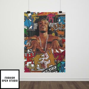 Andre 3000 x Keith Haring Wallpaper 2024 Poster