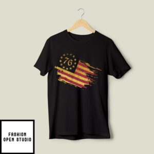 Betsy Ross Flag T-Shirt 5-Pointed Stars