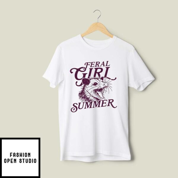 Feral Girl Summer Opossum T-Shirt