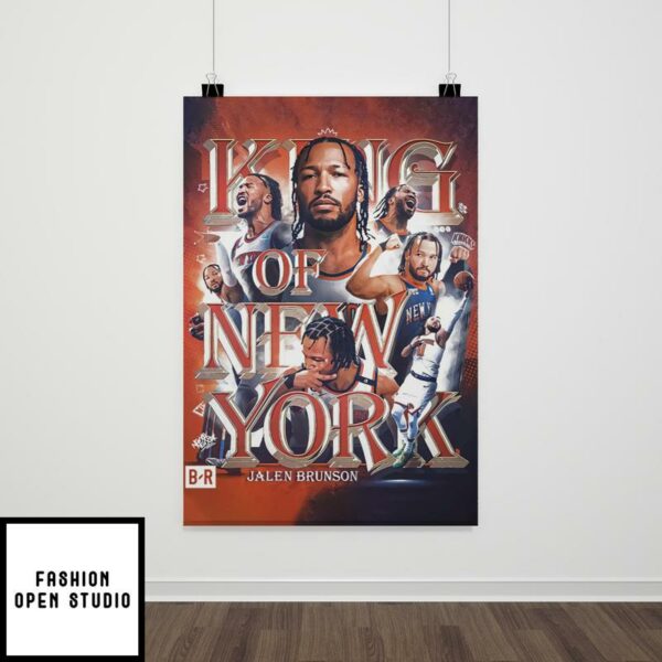 Jalen Brunson King Of New York Knicks Takedown Philly NBA Poster