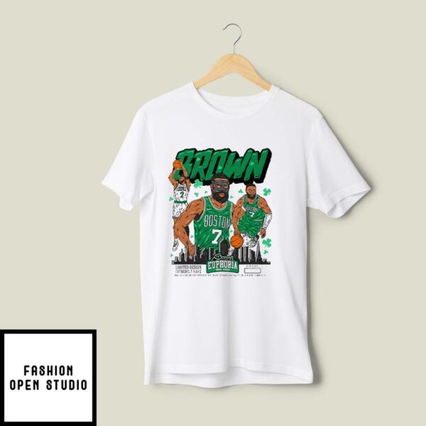 Jaylen Brown Boston Celtics Planet Euphoria T-Shirt