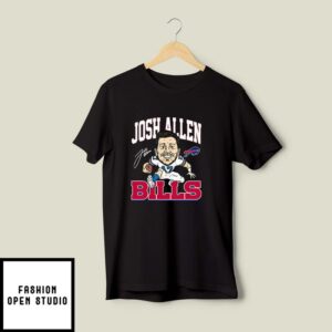 Josh Allen 17 Buffalo Bills Signature T-Shirt